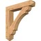 Ekena Millwork Olympic Arts and Crafts Smooth Bracket w/ Offset Brace, Western Red Cedar, 7 1/2"W x 40"D x 40"H BKT0806X40X40OLY03SWR - alternate 1